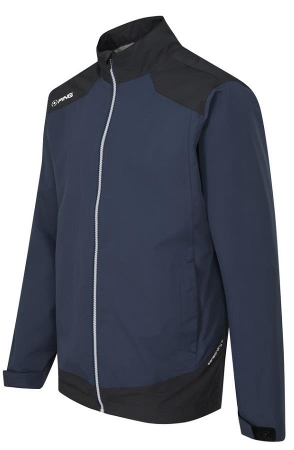 PING AquaDrive Waterproof giacca da uomo, oxford blue/nero