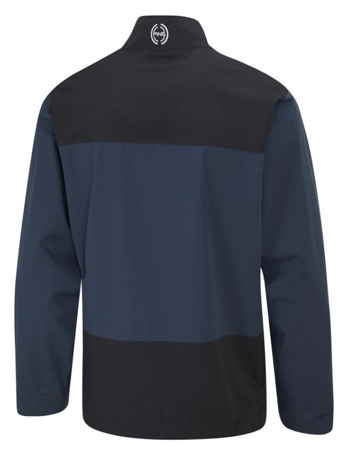 PING AquaDrive Waterproof giacca da uomo, oxford blue/nero