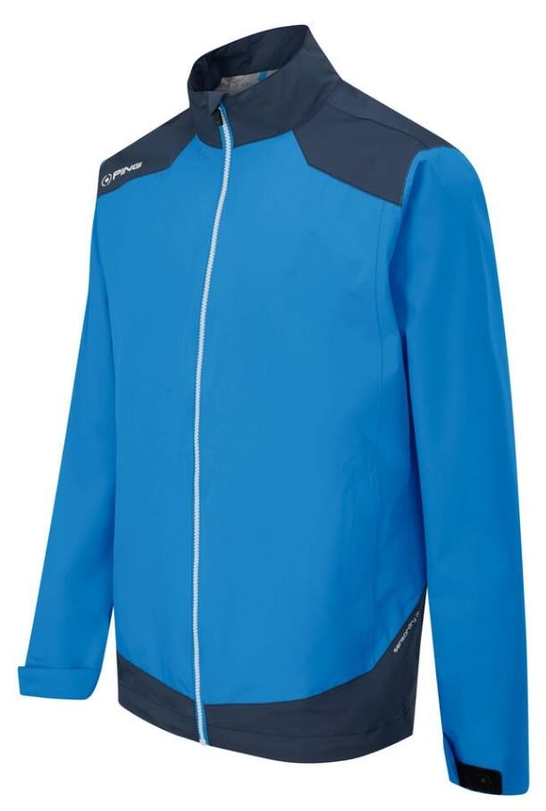 PING AquaDrive giacca impermeabile da uomo, brilliant blue/oxford blue