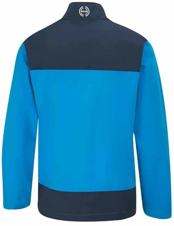 PING AquaDrive Half-Zip giacca impermeabile da uomo, brilliant blue/oxford blue