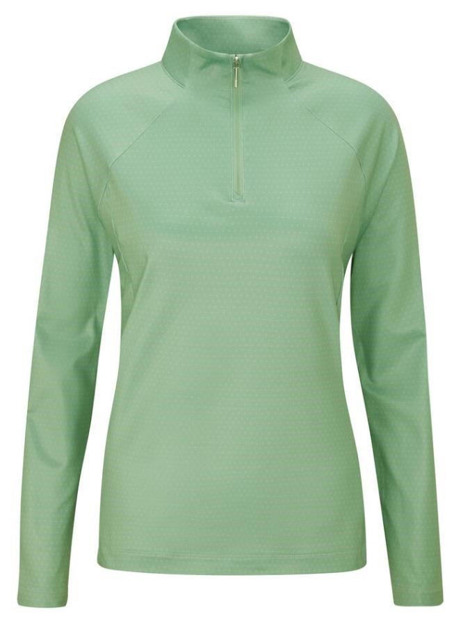 PING Jasmine Printed maglia donna a maniche lunghe, eucalyptus multi