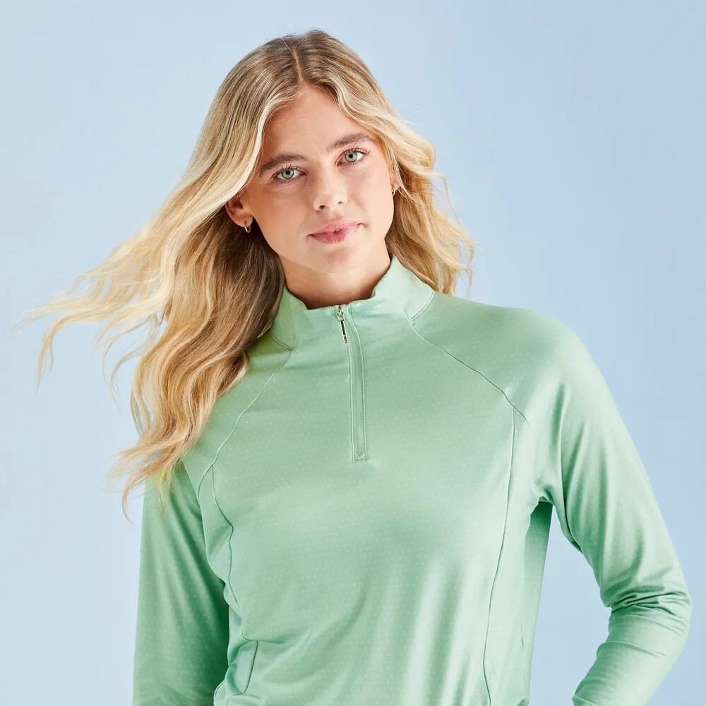 PING Jasmine Printed maglia donna a maniche lunghe, eucalyptus multi