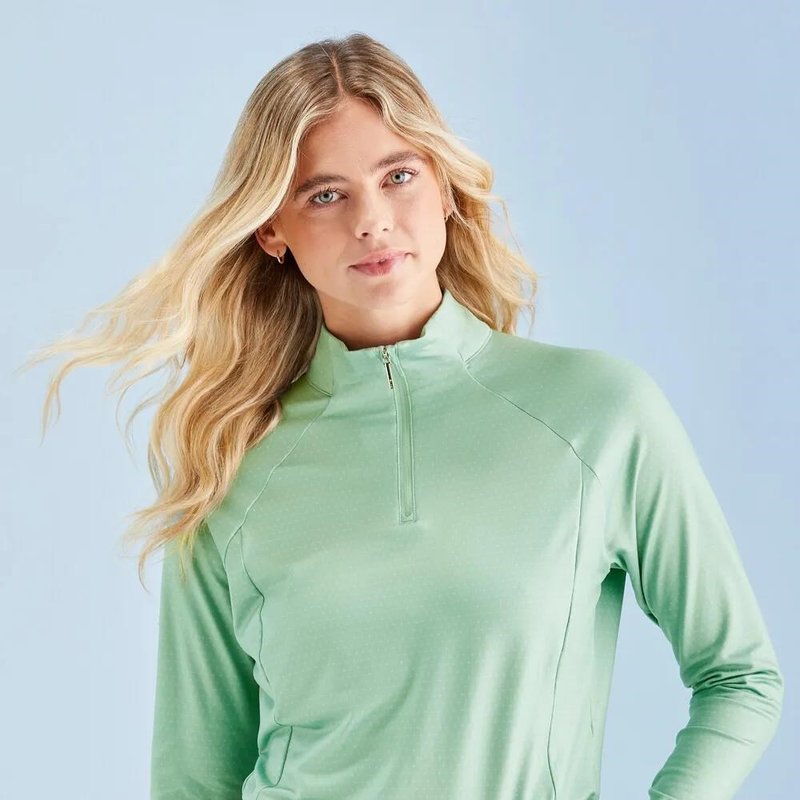 PING Jasmine Printed maglia donna a maniche lunghe, eucalyptus multi