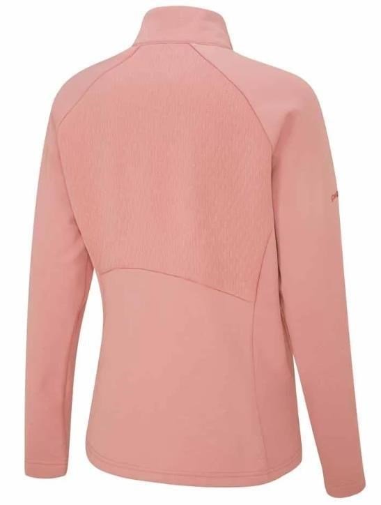 PING Catherine Full Zip Fleece felpa da donna, rosa tenue