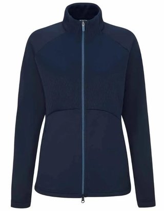 PING Catherine Full Zip Fleece felpa da donna, blu navy