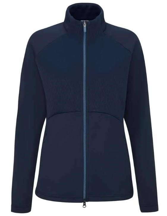 PING Catherine Full Zip Fleece felpa da donna, blu navy