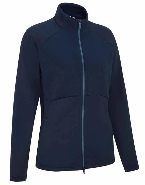 PING Catherine Full Zip Fleece felpa da donna, blu navy