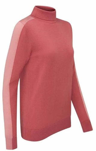 PING Lockett Roll neck maglione da donna, rosa/rosa tenue