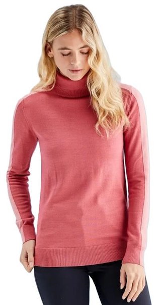 PING Lockett Roll neck maglione da donna, rosa/rosa tenue