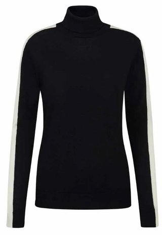 PING Lockett Roll neck maglione da donna, nero/chalk