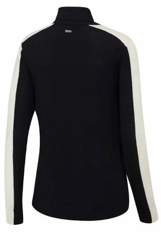 PING Lockett Roll neck maglione da donna, nero/chalk