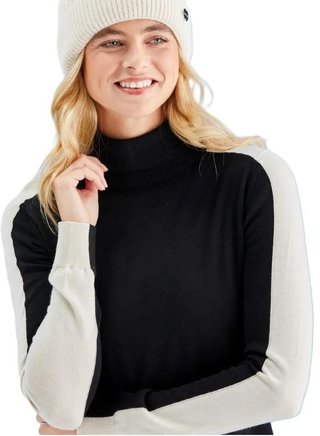 PING Lockett Roll neck maglione da donna, nero/chalk