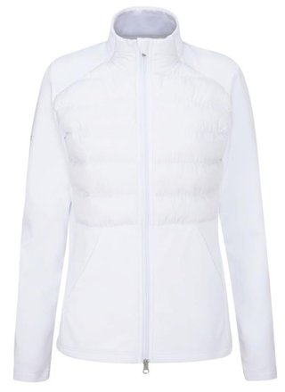 PING Clare Zoned fleece giacca da donna, bianca