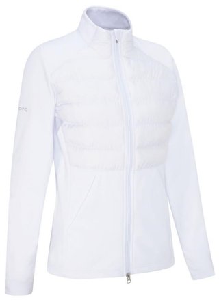 PING Clare Zoned fleece giacca da donna, bianca