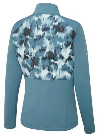 PING Clare Zoned fleece giacca da donna, blue fusion/navy multi