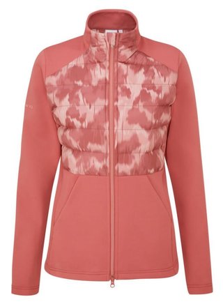 PING Clare Zoned fleece giacca da donna, rosa/rose multi