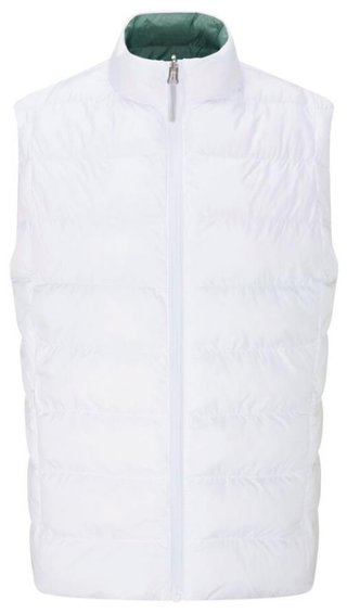 PING Samantha Clo® insulated reversible gilet da donna, bianco/eucalyptus multi