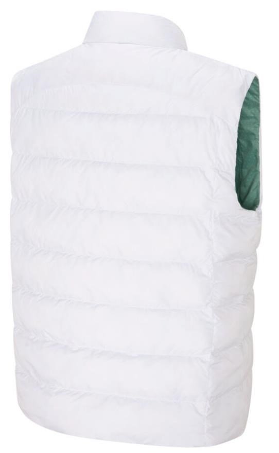 PING Samantha Clo® insulated reversible gilet da donna, bianco/eucalyptus multi