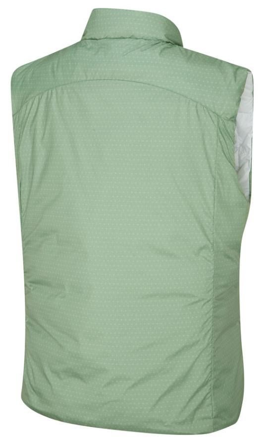 PING Samantha Clo® insulated reversible gilet da donna, bianco/eucalyptus multi