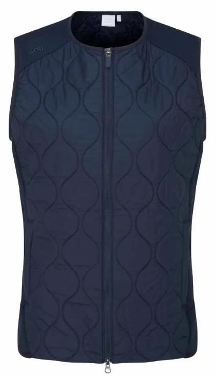 PING Seren insulated collarless gilet da donna, blu navy
