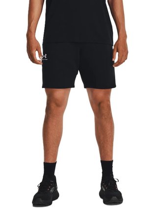 Under Armour Essential Fleece pantaloncini da uomo, nero/bianco