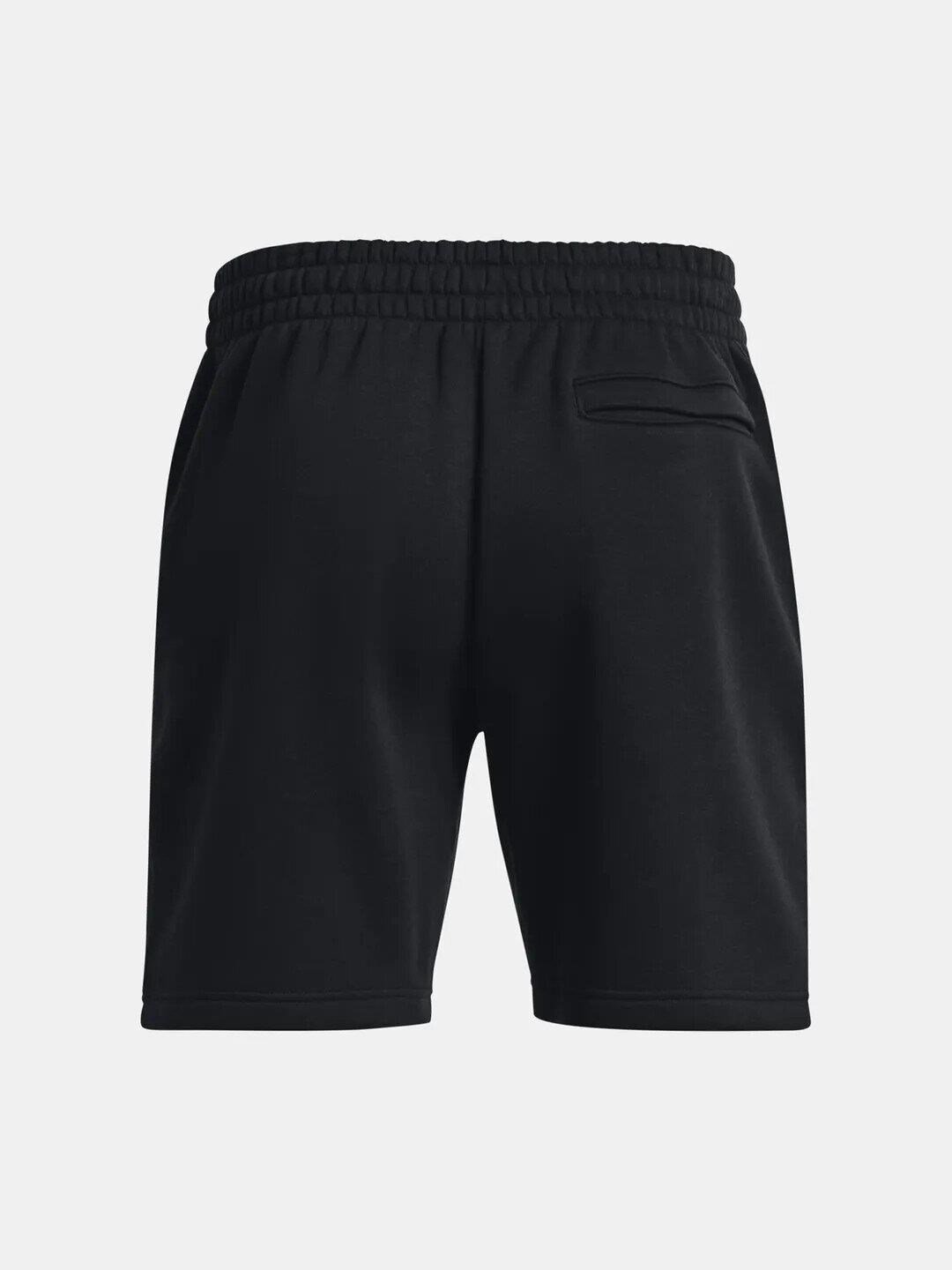 Under Armour Essential Fleece pantaloncini da uomo, nero/bianco