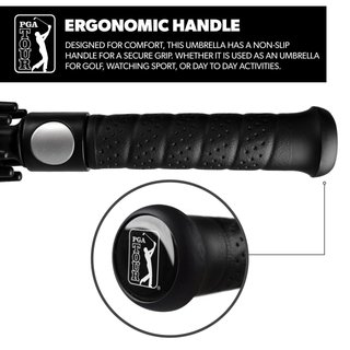 PGA Tour Windproof Double Canopy ombrello 62", nero