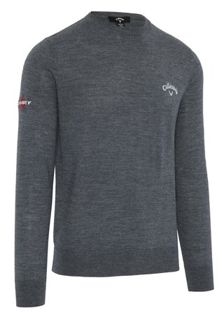 Callaway Crew Neck Merino Mix maglione da uomo, steel heather