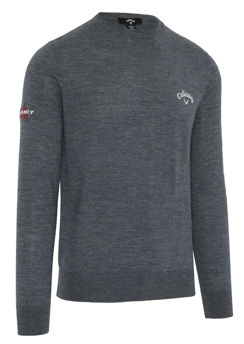 Callaway Crew Neck Merino Mix maglione da uomo, steel heather