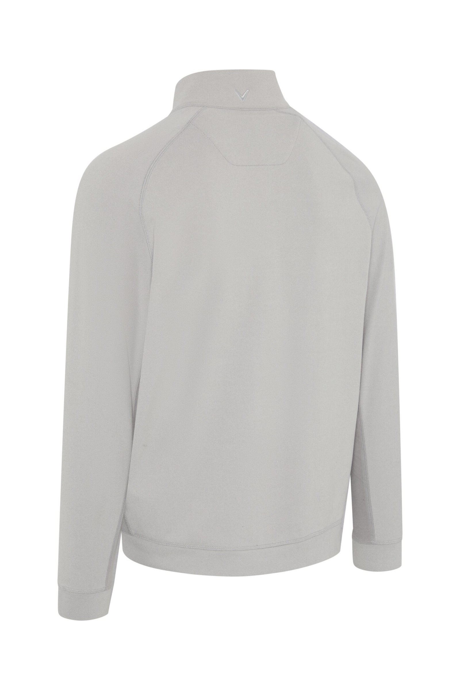 Callaway Brushed Rib 1/4 Zip felpa da uomo, concrete