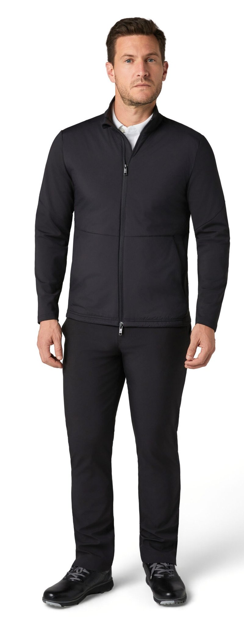 Callaway Mixed Media Full Zip giacca da uomo, caviar