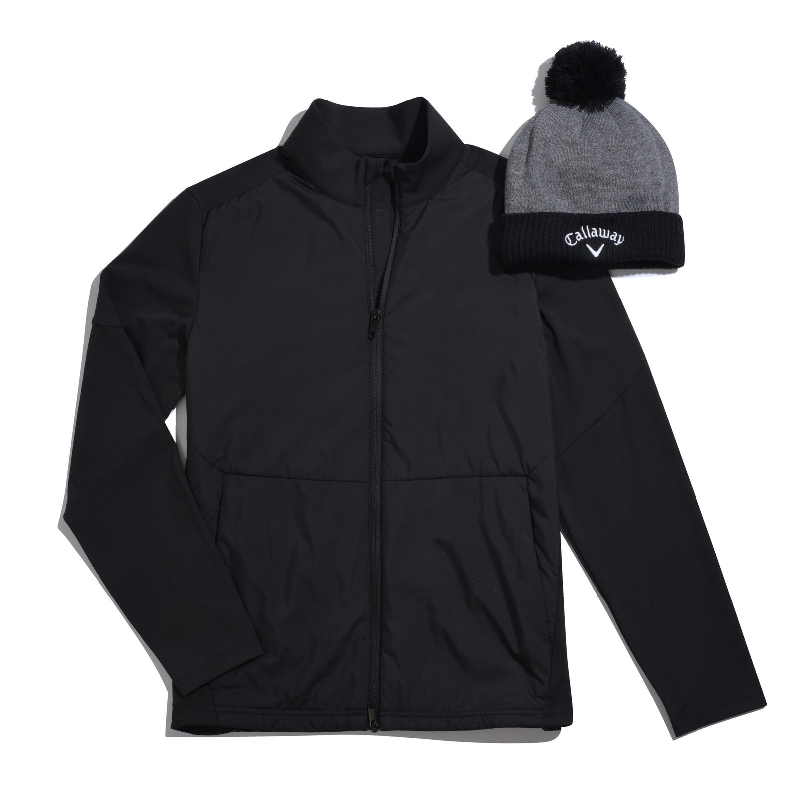 Callaway Mixed Media Full Zip giacca da uomo, caviar