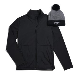Callaway Mixed Media Full Zip giacca da uomo, caviar