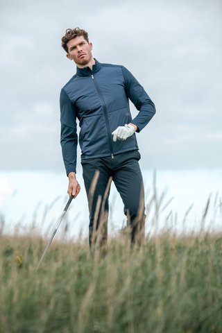 Callaway Mixed Media Full Zip giacca da uomo, peacoat