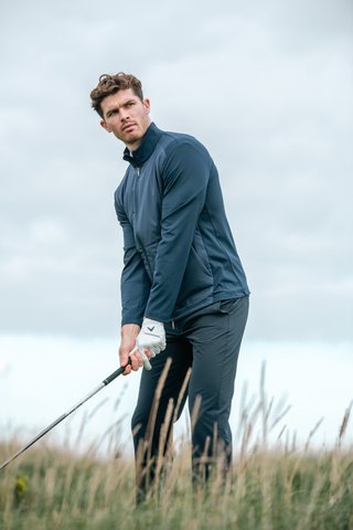 Callaway Mixed Media Full Zip giacca da uomo, peacoat