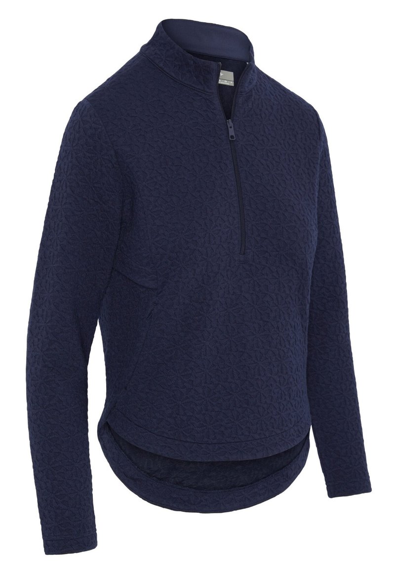 Callaway 1/2 Zip Quilted Knit felpa da donna, peacoat