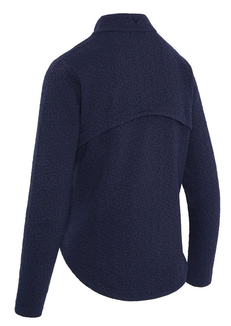 Callaway 1/2 Zip Quilted Knit felpa da donna, peacoat