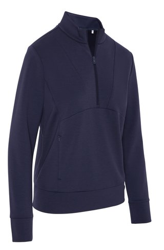 Callaway 1/2 Zip Soft Touch felpa donna, peacoat