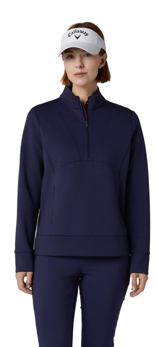 Callaway 1/2 Zip Soft Touch felpa donna, peacoat