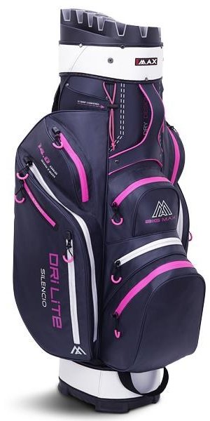 Big Max Dri Lite Silencio 2 Organizer cart bag, steel blue/argento/fuchsia