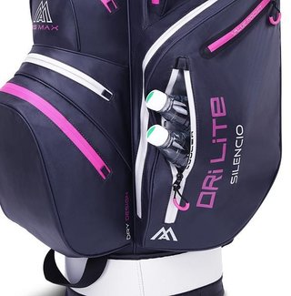 Big Max Dri Lite Silencio 2 Organizer cart bag, steel blue/argento/fuchsia