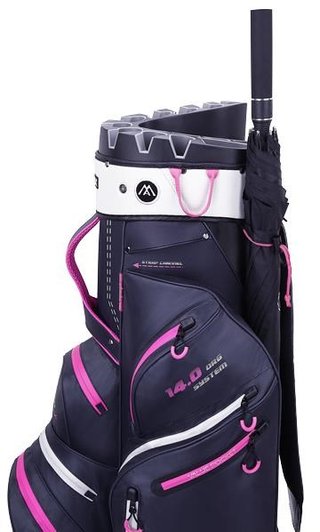Big Max Dri Lite Silencio 2 Organizer cart bag, steel blue/argento/fuchsia