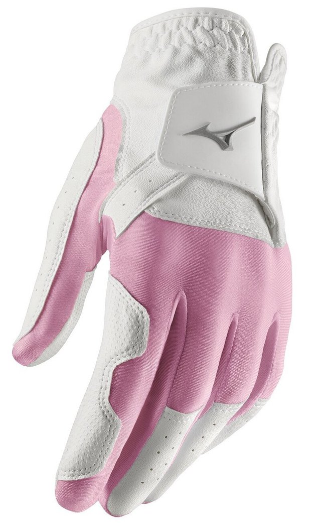 Guanto da golf da donna bianco e rosa