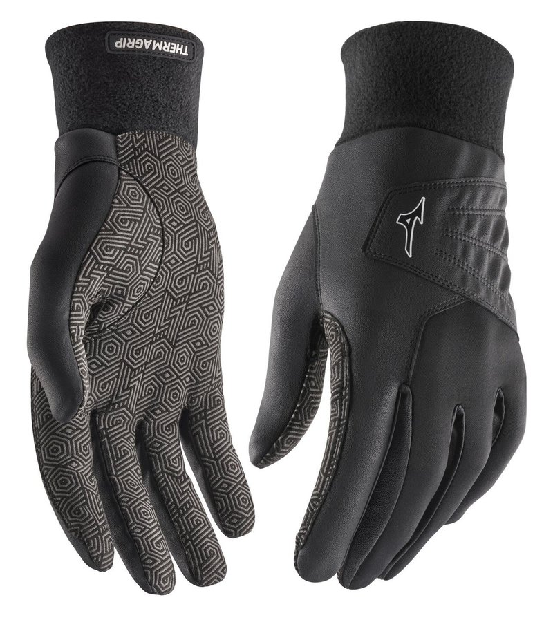 Mizuno Thermagrip guanti da golf uomo, nero