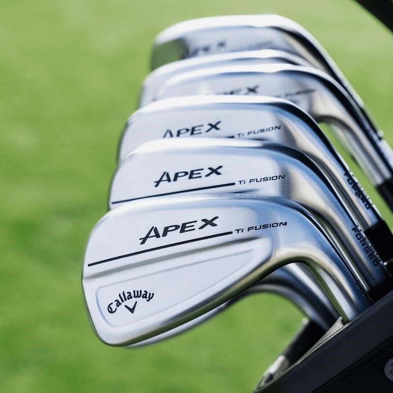 Callaway Apex Ti Fusion 250 Plated ferri da uomo, grafite