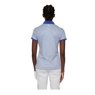 J.Lindeberg Tour Tech Print polo da donna, tour geo moonbeam