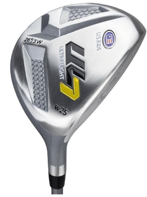 U.S. Kids Golf UL7-42 (107cm) W25 set da golf junior, 4 mazze + stand bag, nero/giallo