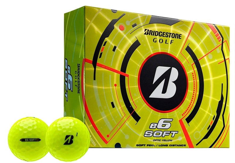 Bridgestone e6 Soft palline da golf 2025, gialle