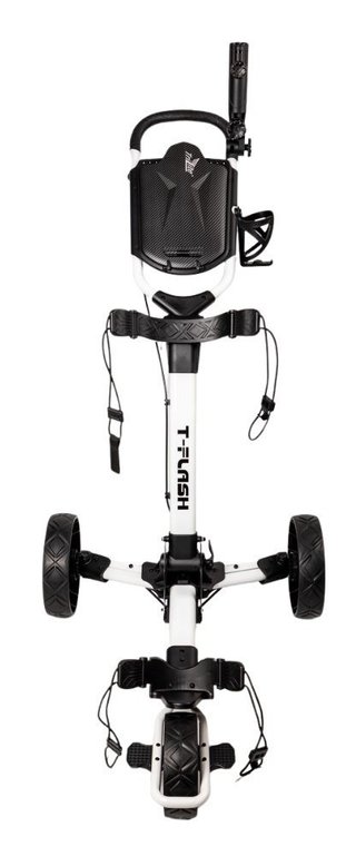 Axglo TriLite T-Flash carbon decor carrello manuale, bianco/nero