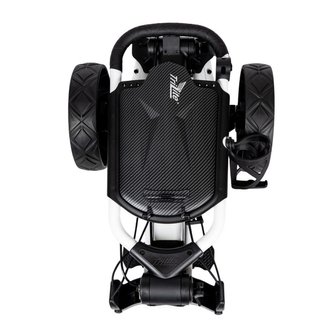 Axglo TriLite T-Flash carbon decor carrello manuale, bianco/nero